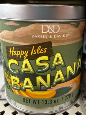 Happy Isles Casa Banana Scented Candle - Green